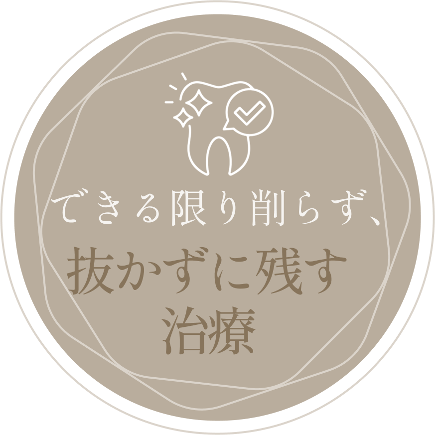 痛みを抑えた